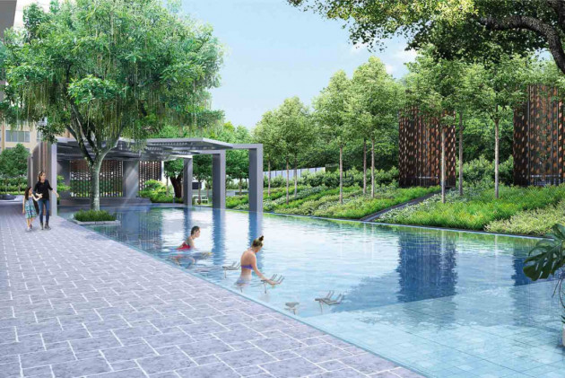 Navyom Club & poolside forest expanse